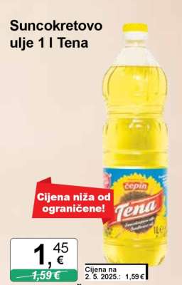 Suncokretovo ulje 1 l Tena