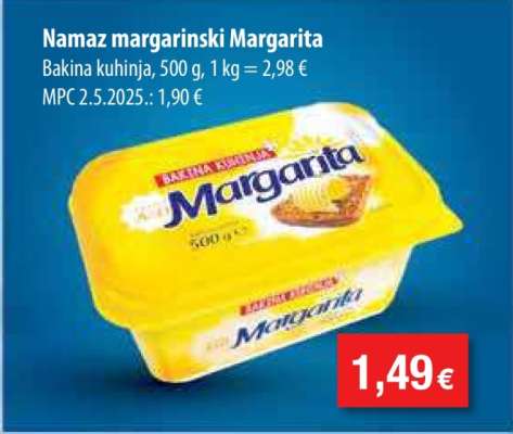 Namaz margarinski Margarita