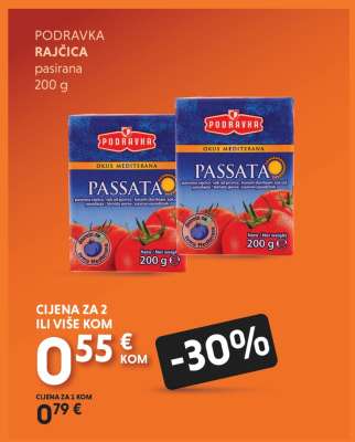 Podravka Rajčica Pasirana 200 g