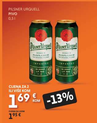 PILSNER URQUELL PIVO