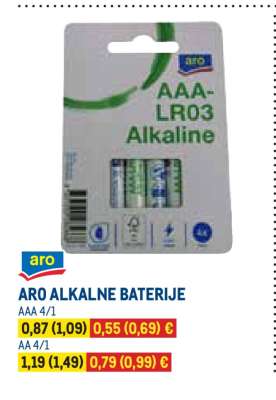 ARO ALKALNE BATERIJE