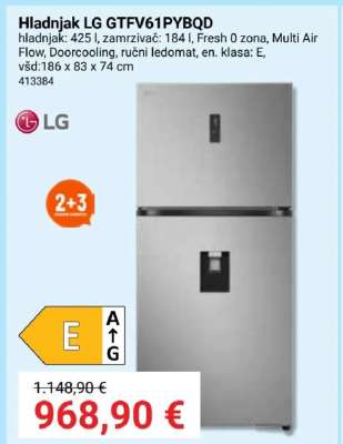 Hladnjak LG GTFV61PYBQD