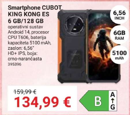 Smartphone CUBOT KING KONG ES 6 GB/128 GB