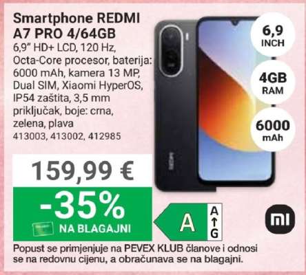Smartphone REDMI A7 PRO 4/64GB