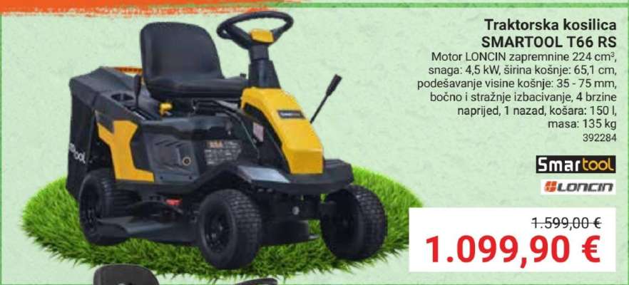 Traktorska kosilica SMARTOOL T66 RS