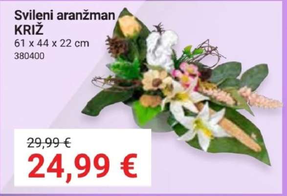 Svilen aranžman KRIŽ