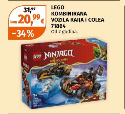 LEGO KOMBINIRANA VOZILA KAIJA I COLEA 71864