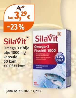 SilaVit Omega-3 riblje ulje 1000 mg kapsule