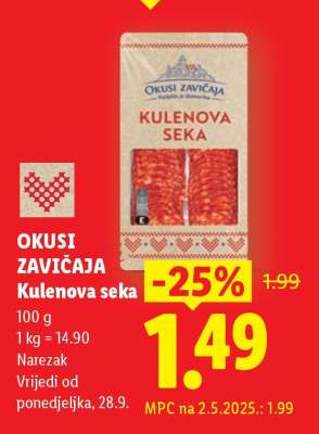 Okusi zavičaja Kulenova seka