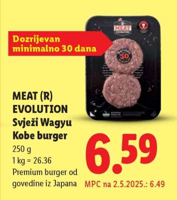 Meat (R)evolution Svježi Wagyu Kobe burger
