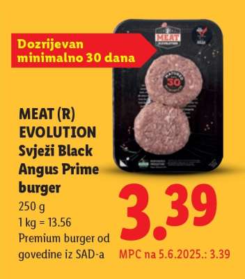 Meat (R)evolution Svježi Black Angus Prime burger