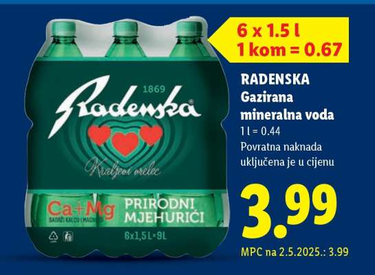 Radenska Gazirana mineralna voda