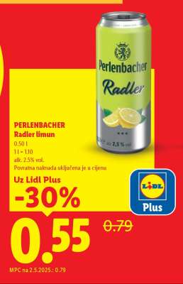 Perlenbacher Radler limun