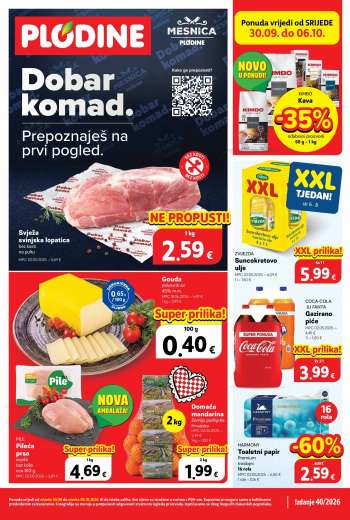 Plodine katalog - 30.09.2026. - 06.10.2026.