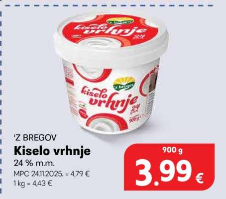 `Z BREGOV Kiselo vrhnje