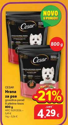 CESAR Hrana za pse govedina-perad ili piletina-losos 800 g