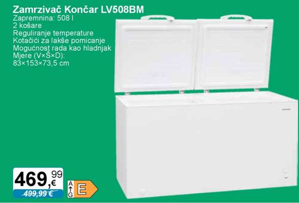 Zamrzivač Končar LV508BM