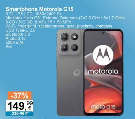 Smartphone Motorola G15