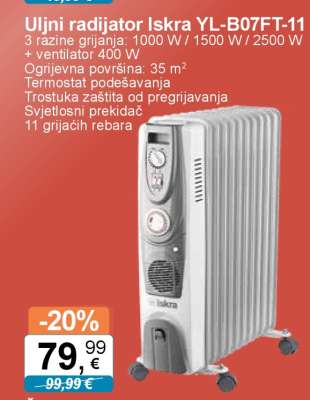 Uljni radijator Iskra YL-B07FT-11