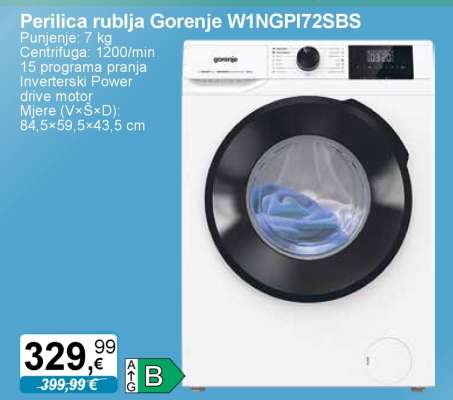 Perilica rublja Gorenje W1NGPI72SBS