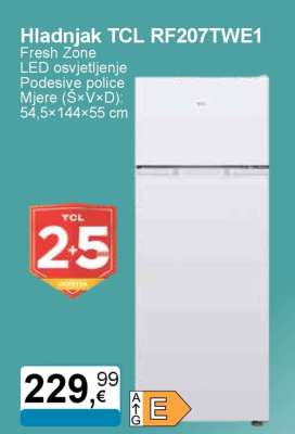 Hladnjak TCL RF207TWE1