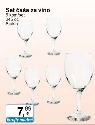 Set čaša za vino