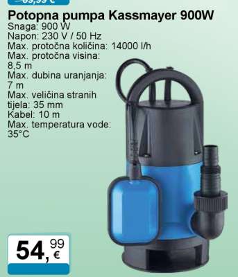 Potopna pumpa Kassmayer 900W