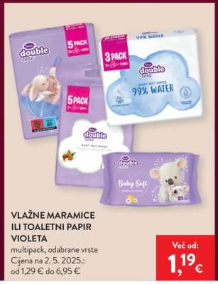 VLAŽNE MARAMICE ILI TOALETNI PAPIR VIOLETA
