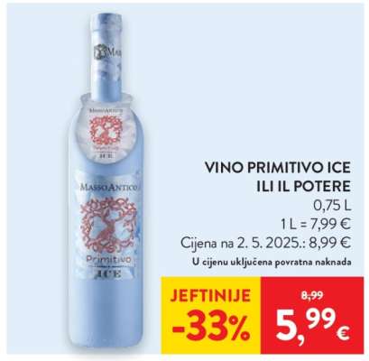 Vino Primitivo Ice ili Il Potere