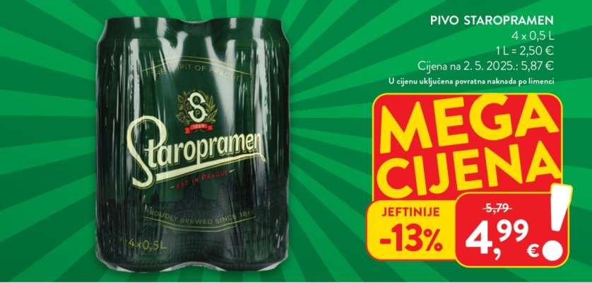 Pivo Staropramen