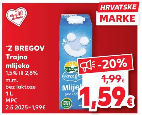 `Z BREGOV Trajno mlijeko