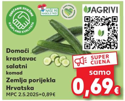 Domaći krastavac salatni