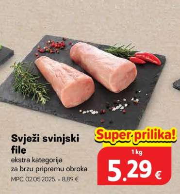 Svježi svinjski file