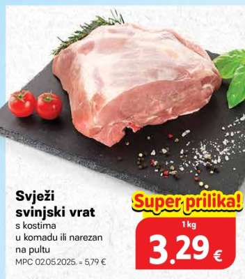 Svježi svinjski vrat