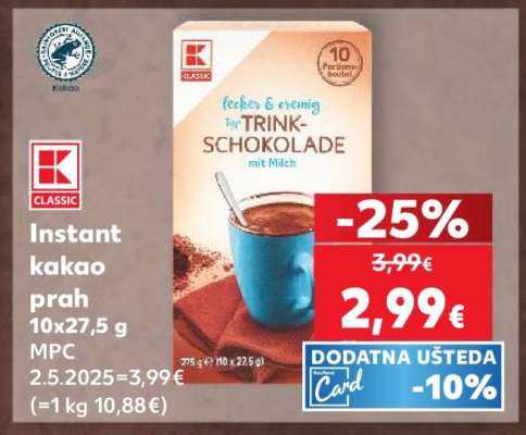Instant kakao prah 10x27,5 g MPC
