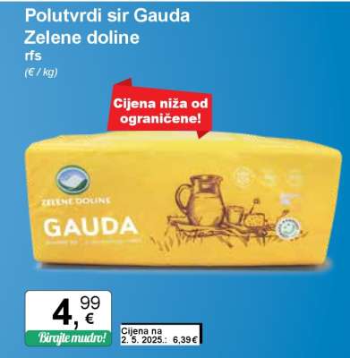 Polutvrdi sir Gauda Zelene doline