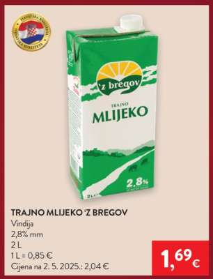 Trajno mlijeko ‘ z bregov