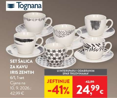SET ŠALICA ZA KAVU IRIS ZENTIH
