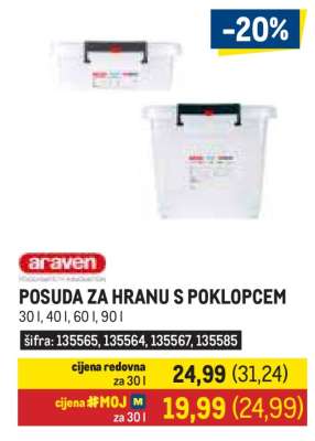 Posuda za hranu s poklopcem
