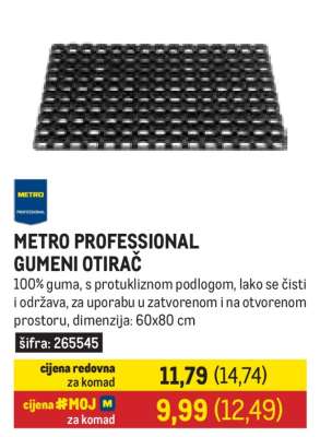 METRO PROFESSIONAL GUMENI OTIRAČ