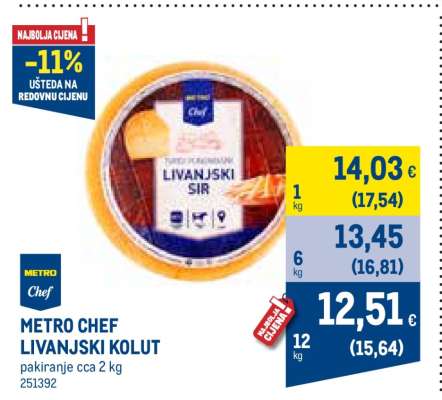 METRO CHEF LIVANJSKI KOLUT