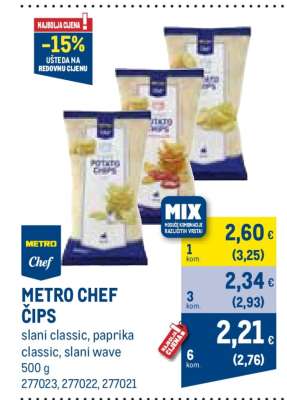 METRO CHEF ČIPS