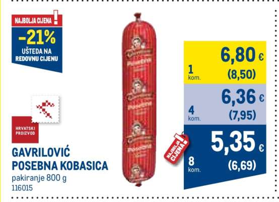 GAVRILOVIĆ POSEBNA KOBASICA