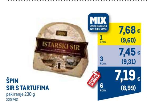 ŠPIN SIR S TARTUFIMA