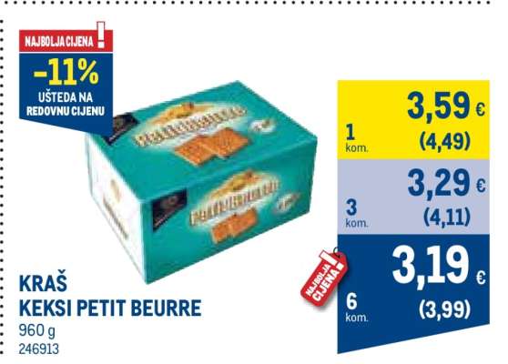 KRAŠ Keksi Petit Beurre