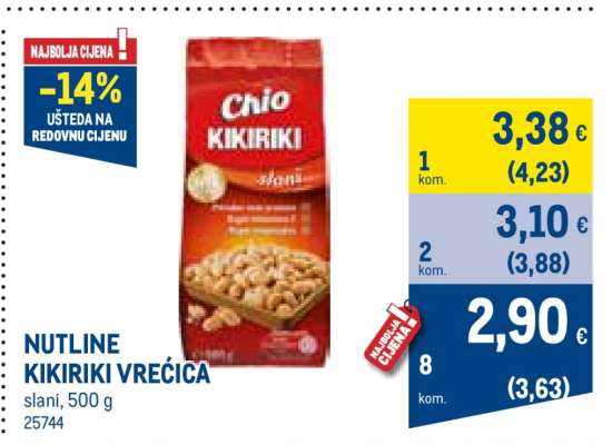 NUTLINE KIKIRIKI VREĆICA