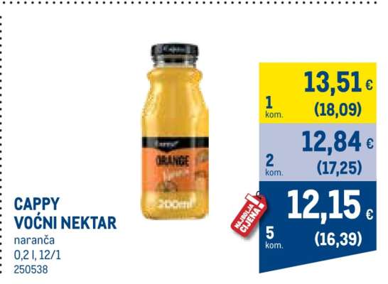 CAPPY VOĆNI NEKTAR