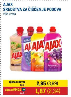 AJAX SREDSTVA ZA ČIŠĆENJE PODOVA