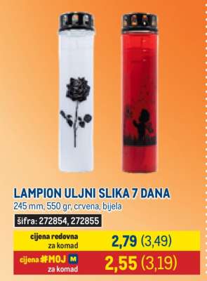 LAMPION ULJNI SLIKA 7 DANA