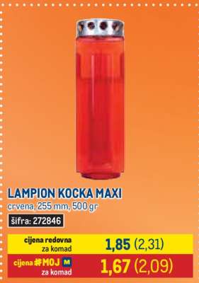 LAMPION KOCKA MAXI